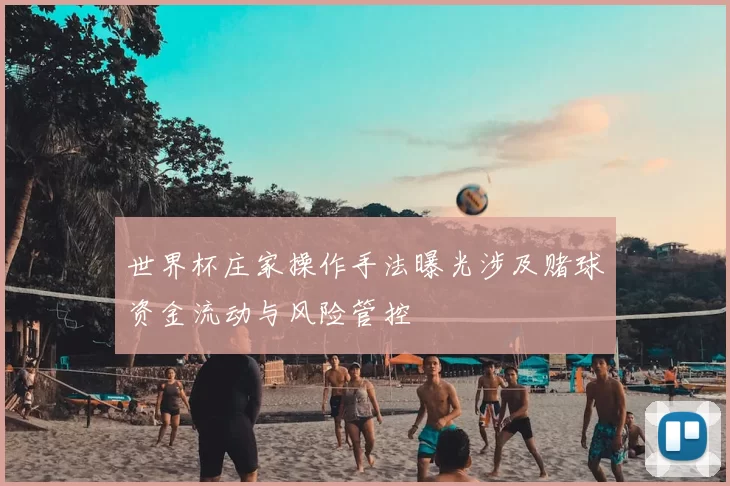 世界杯庄家操作手法曝光涉及赌球资金流动与风险管控
